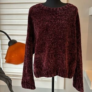 Sanctuary Chenille Burgundy Sweater